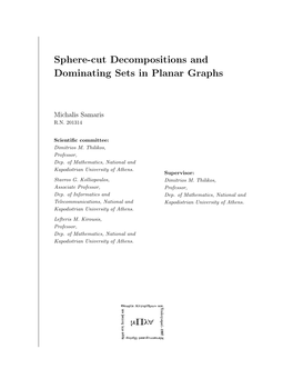 Sphere-Cut Decompositions and Dominating Sets in Planar Graphs
