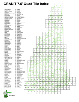 GRANIT 7.5' Quad Tile Index 1 2 3