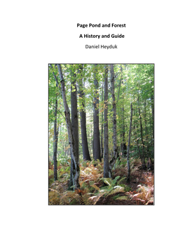 Page Pond History and Guide