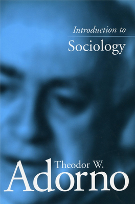 Adorno, Theodor W.: Advice to Students, Bauer, Fritz, 117, 182 N