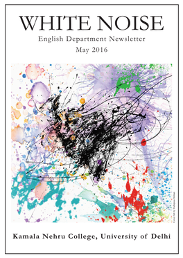 English Department Newsletter May 2016 Kamala Nehru College