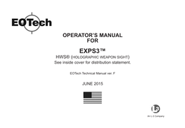 Exps3-4 User Manual