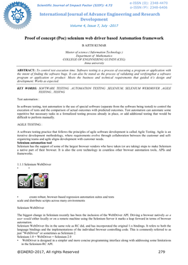 Proof of Concept (Poc) Selenium Web Driver Based Automation Framework