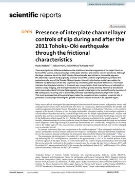 Presence of Interplate Channel Layer Controls of Slip During and After The