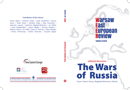 Warsaw East European Review Editorial Discussion