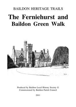 The Ferniehurst and Baildon Green Walk