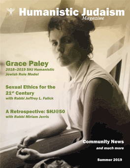 Grace Paley 2018–2019 SHJ Humanistic Jewish Role Model