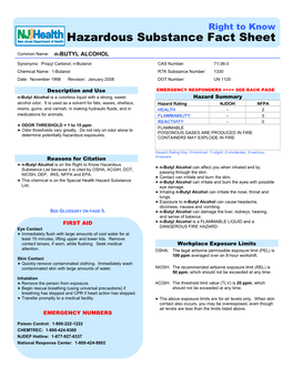 N-BUTYL ALCOHOL