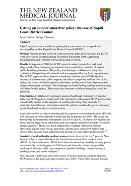 The Case of Kapiti Coast District Council