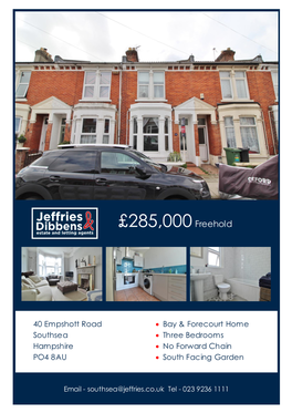 £285000Freehold