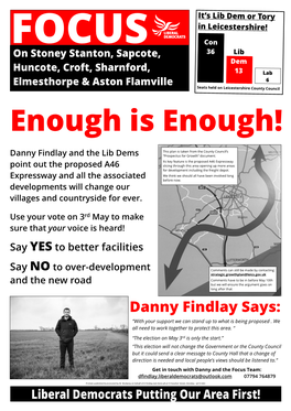 Stoney Stanton A3 Second Leaflet Front