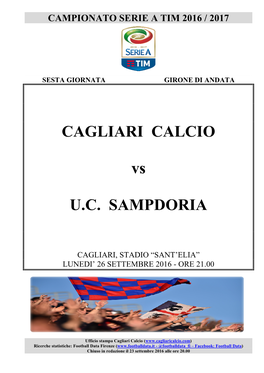 Cagliari-Sampdoria