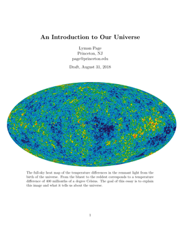 An Introduction to Our Universe