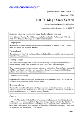 Plot T6, King's Cross Central