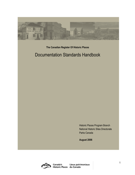 Documentation Standards Handbook for The