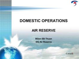 Domestic Operations