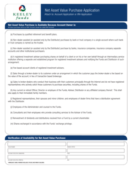 Net Asset Value Purchase Application Attach To: Account Application Or IRA Application