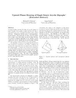 Upward Planar Drawing of Single Source Acyclic Digraphs (Extended