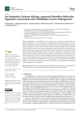 An Integrative Systems Biology Approach Identifies Molecular