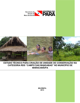 Estudo Técnico Para Criação De Unidade De Conservação Na Categoria Rds “Campo Das Mangabas” No Município De Maracanã/Pa