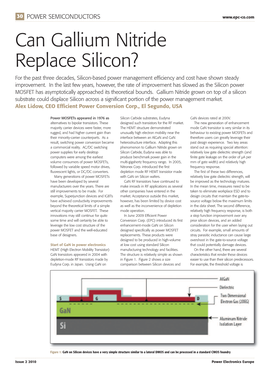 Can Gallium Nitride Replace Silicon? for the Past Three Decades, Silicon-Based Power Management Efficiency and Cost Have Shown Steady Improvement