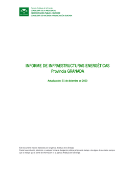 Informe De Infraestructuras Energéticas De Granada