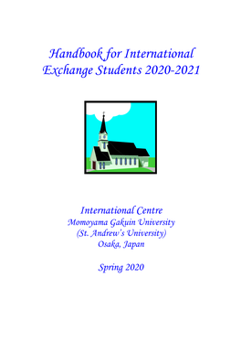 Handbook for International Exchange Students 2020-2021