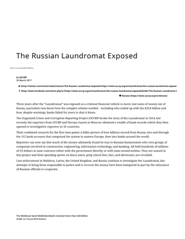 The Russian Laundromat Exposed