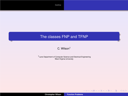 The Classes FNP and TFNP