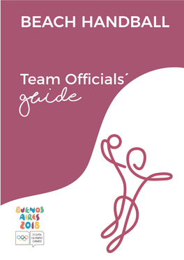 BEACH HANDBALL Team Officials´ Guide FINAL