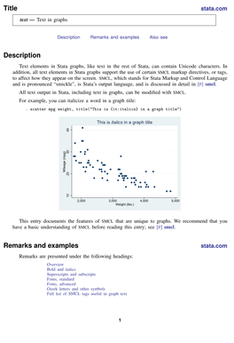 Text — Text in Graphs