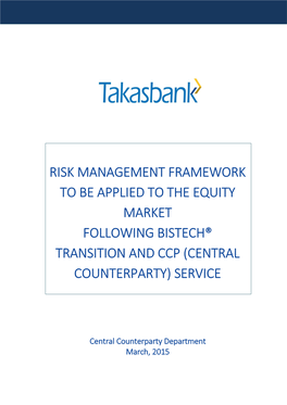 Risk Management Framework to Be Applied To