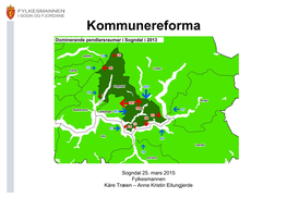 Leikanger, Sogndal, Luster, Lærdal, Årdal Og Aurland + at Fleire Av Kommunane Har Vedteke Andre Alternativ