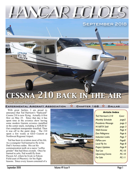 Cessna 210 Back in The