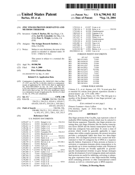 (12) United States Patent (10) Patent No.: US 6,790,941 B2 Barbas, III Et Al