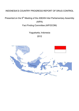 Indonesia's Country Progress Report of Drug