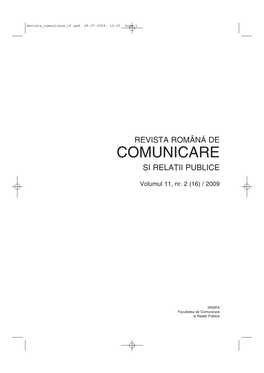 Comunicare 16.Qxd 28.07.2009 12:03 Page 1