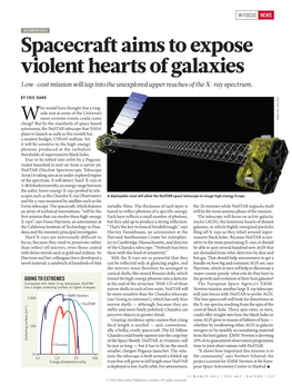 Spacecraft Aims to Expose Violent Hearts of Galaxies Low-Cost Mission Will Tap Into the Unexplored Upper Reaches of the X-Ray Spectrum