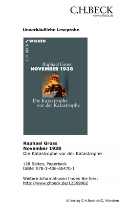 November 1938 Die Katastrophe Vor Der Katastrophe
