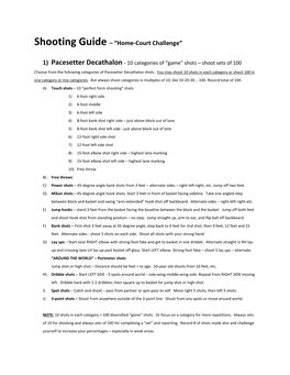 Shooting Guide – “Home-Court Challenge”