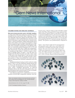 GEM NEWS INTERNATIONAL GEMS & GEMOLOGY FALL 2017 373 Garnet 1 Garnet 2
