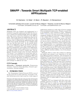 SMAPP : Towards Smart Multipath TCP-Enabled Applications