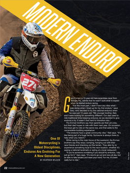 MODERN ENDURO Mike Lafferty