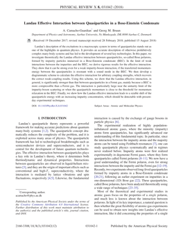 Landau Effective Interaction Between Quasiparticles in a Bose-Einstein Condensate
