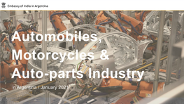 Automobiles, Motorcycles and Auto-Parts Industry in Argentina