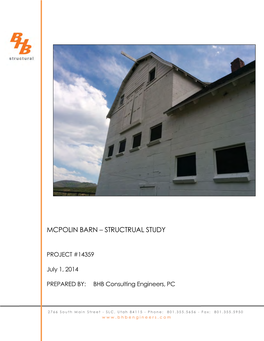 Mcpolin Barn – Structrual Study