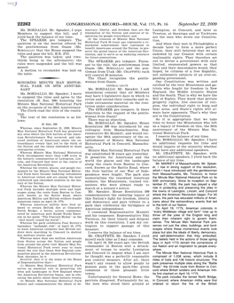 CONGRESSIONAL RECORD—HOUSE, Vol. 155, Pt. 16 September 22, 2009 Ms