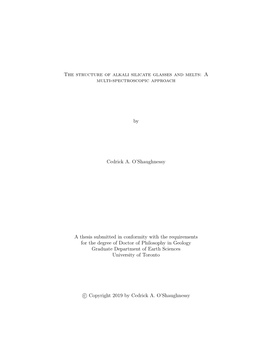 The Structure of Alkali Silicate Glasses and Melts: a Multi-Spectroscopic Approach