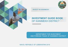 Investment Guide Book of Kanimekh District