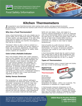 Kitchen Thermometers